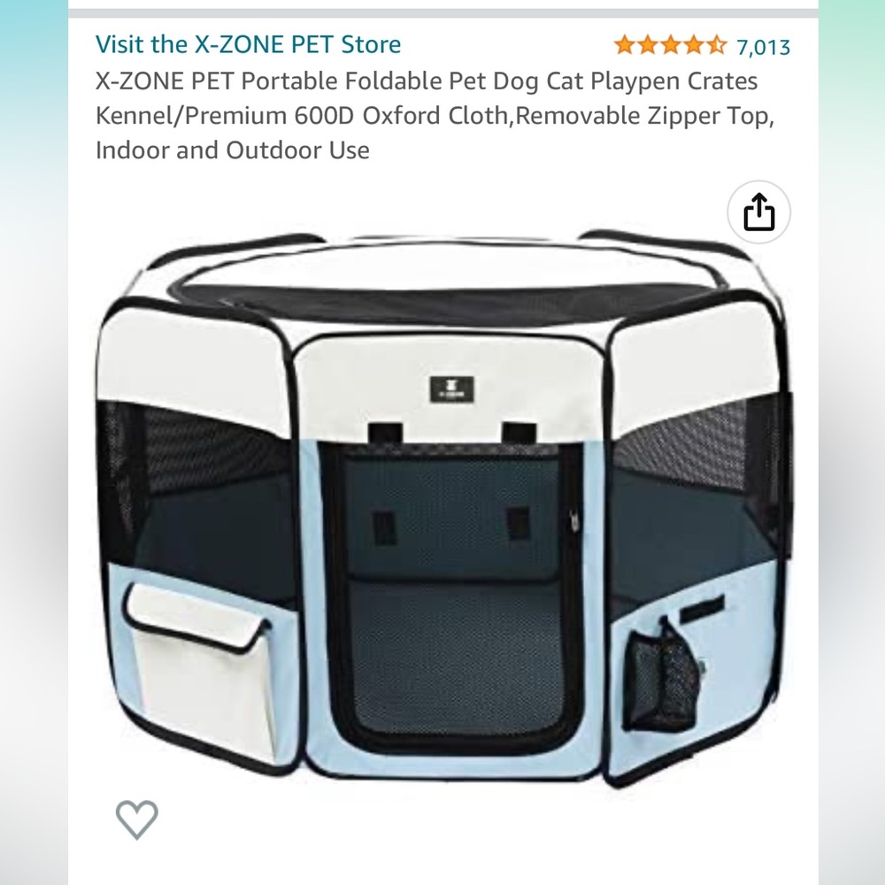 X-ZONE PET portable foldable pet playpen